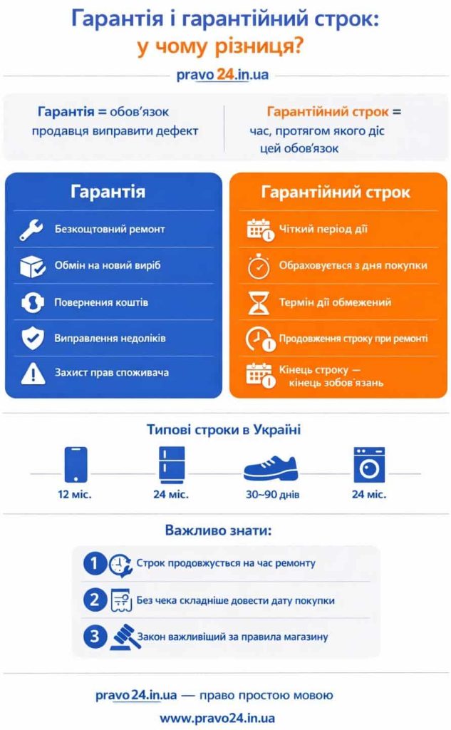 Гарантія та гарантійний строк