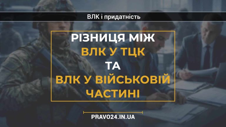 Різниця між ВЛК у ТЦК та ВЛК у військовій частині