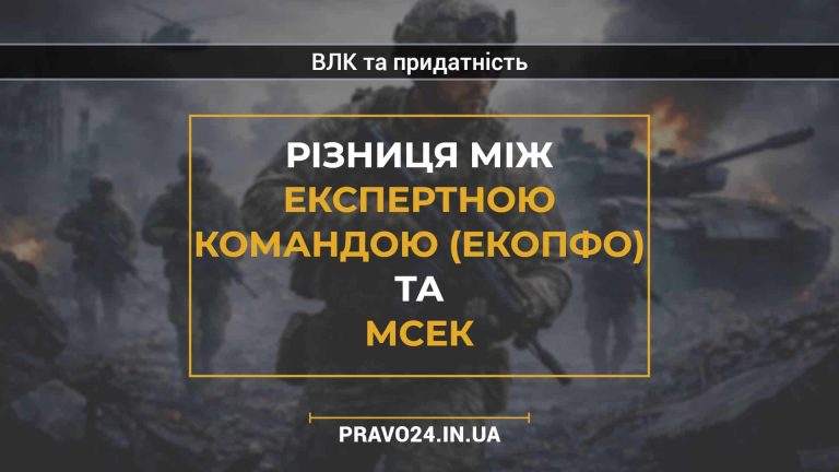 Різниця між Експертною командою (ЕКОПФО) та МСЕК