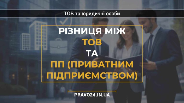 Різниця між ТОВ та ПП (приватним підприємством)
