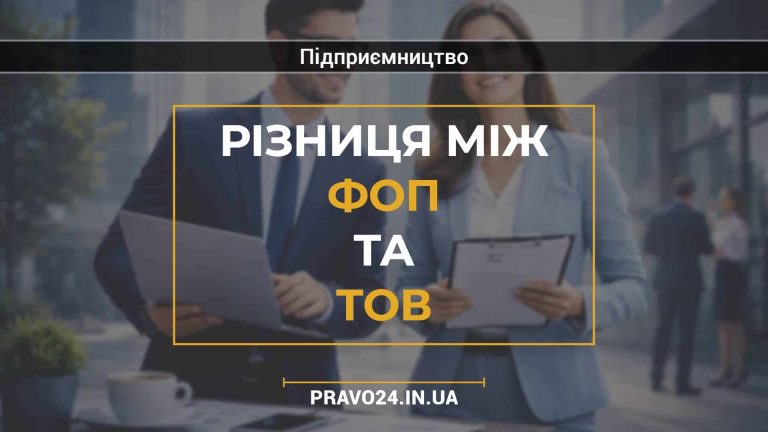 Різниця між ФОП та ТОВ