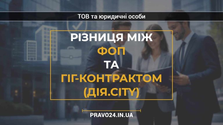 Різниця між ФОП та гіг-контрактом (Дія.City)