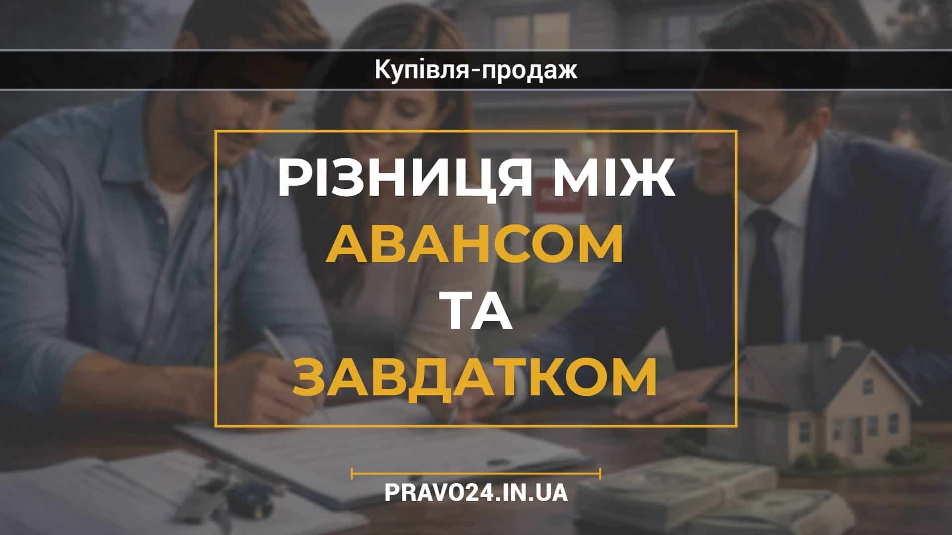 Різниця між авансом та завдатком