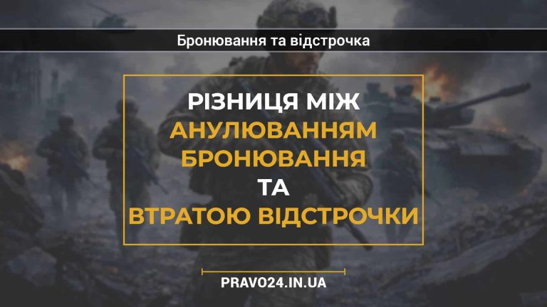 Різниця між анулюванням бронювання та втратою відстрочки