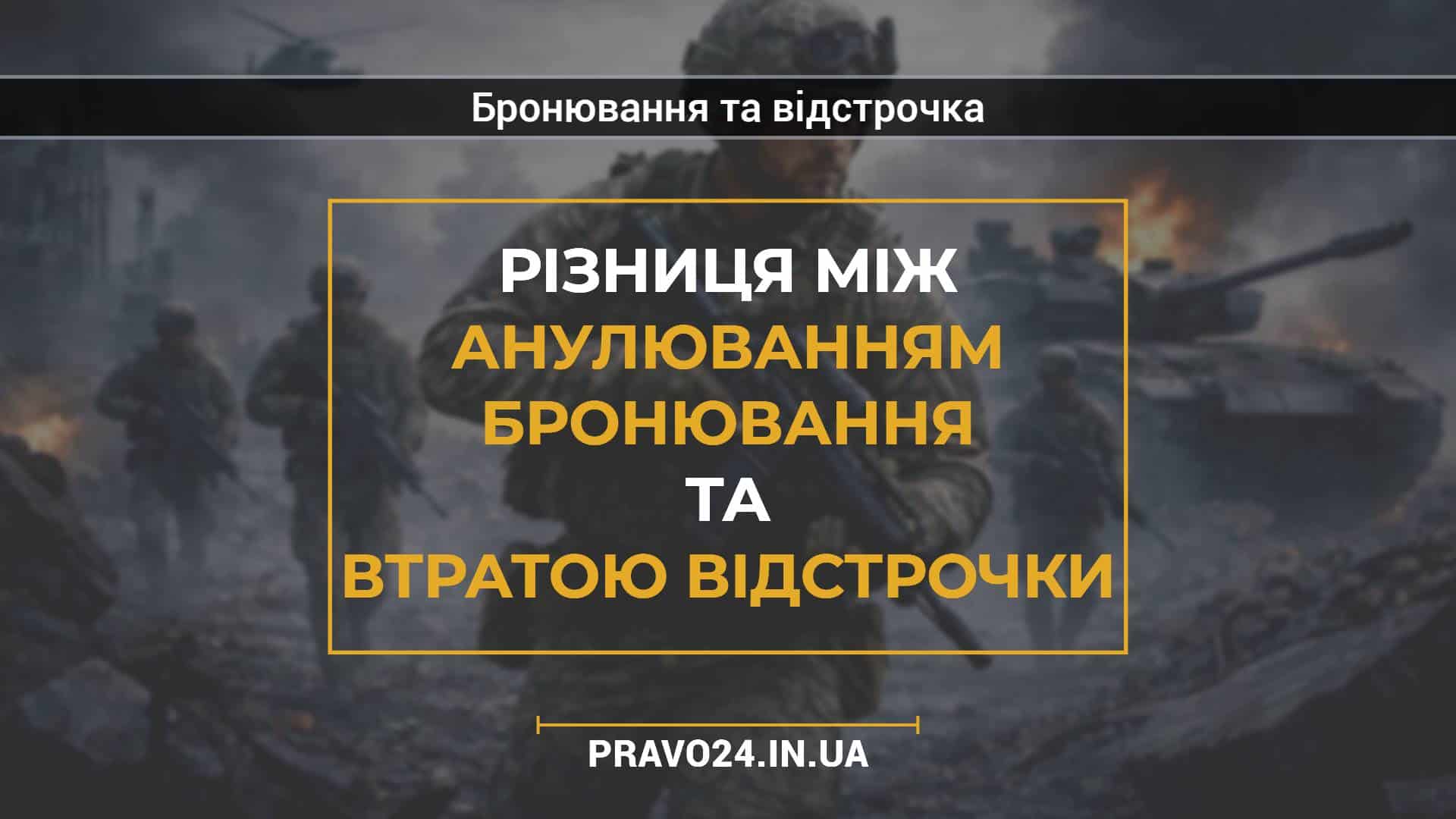 Різниця між анулюванням бронювання та втратою відстрочки