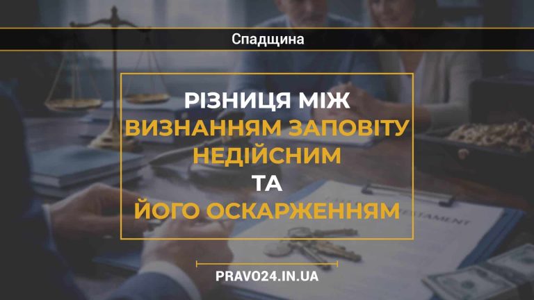 Різниця між визнанням заповіту недійсним та його оскарженням