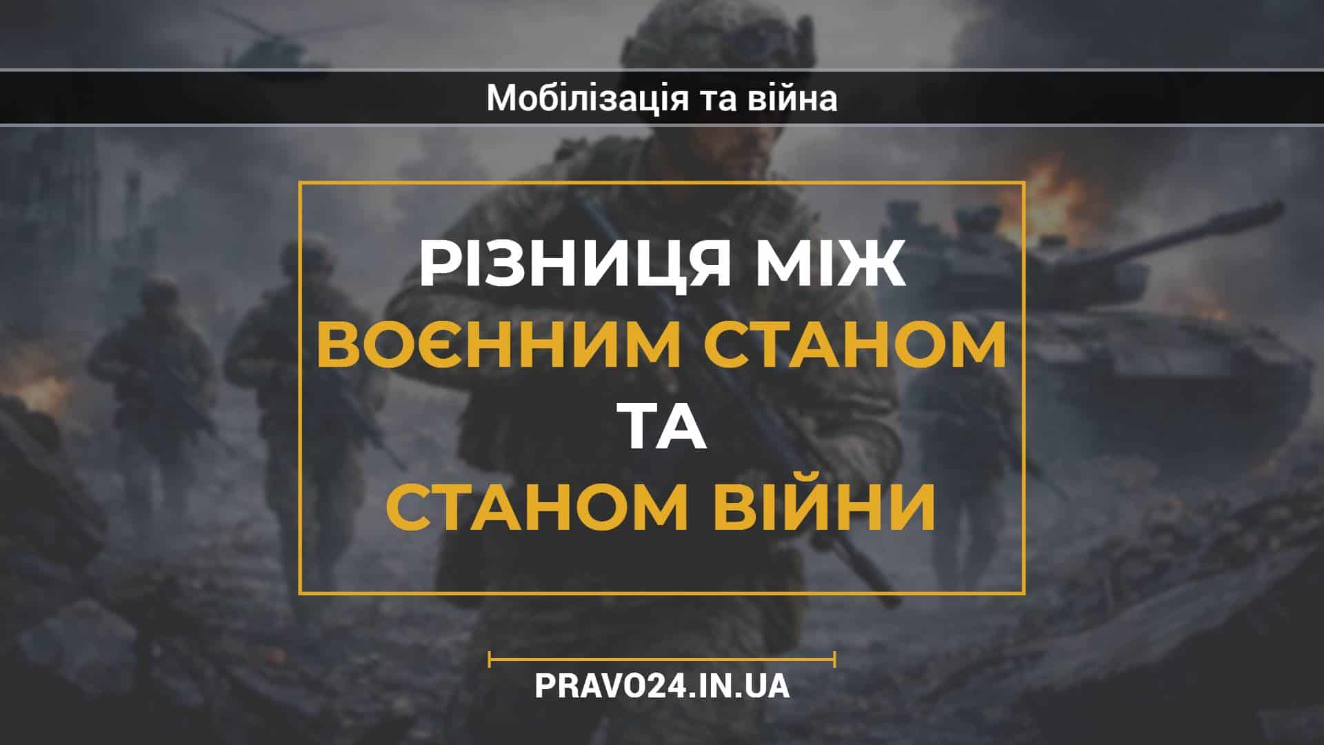 Різниця між воєнним станом та станом війни