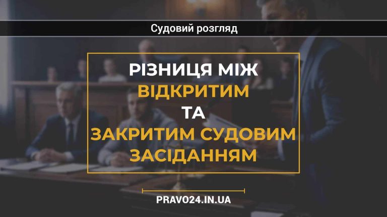 Різниця між відкритим та закритим судовим засіданням
