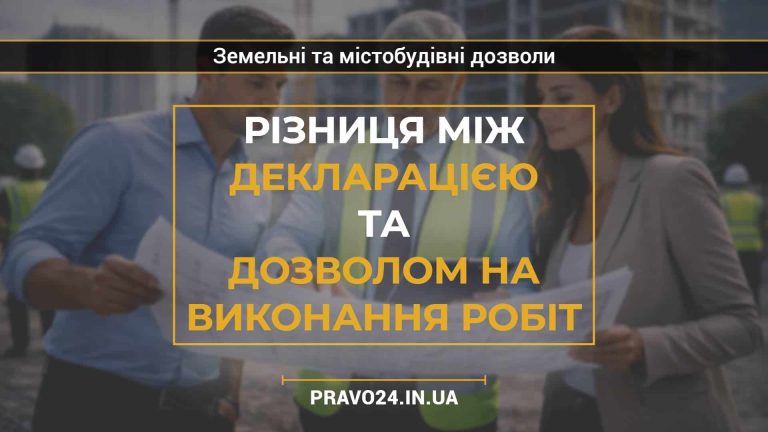 Різниця між декларацією та дозволом на виконання робіт