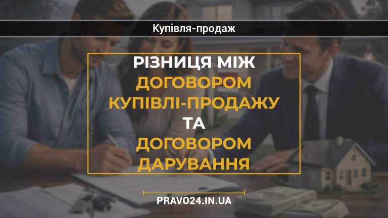 Різниця між договором купівлі-продажу та договором дарування