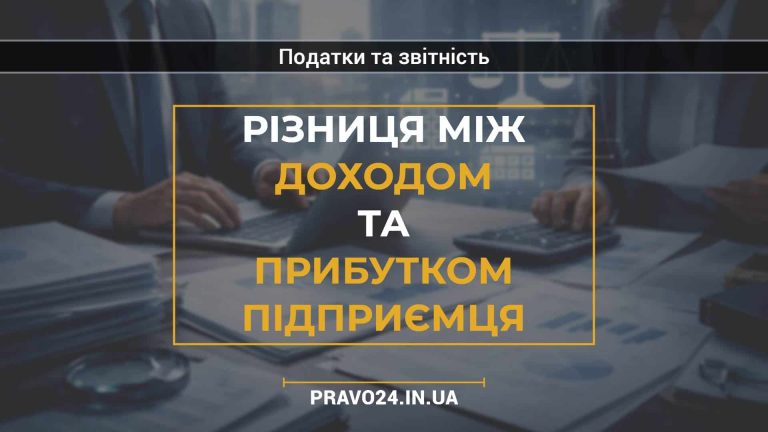 Різниця між доходом та прибутком підприємця