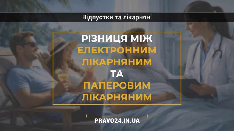 Різниця між електронним лікарняним та паперовим лікарняним