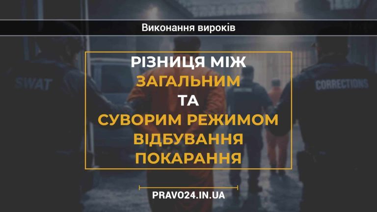Різниця між загальним та суворим режимом відбування покарання
