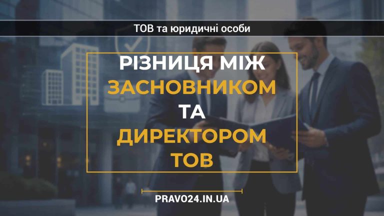 Різниця між засновником та директором ТОВ