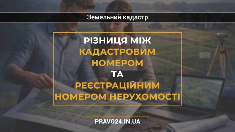 Різниця між кадастровим номером та реєстраційним номером нерухомості