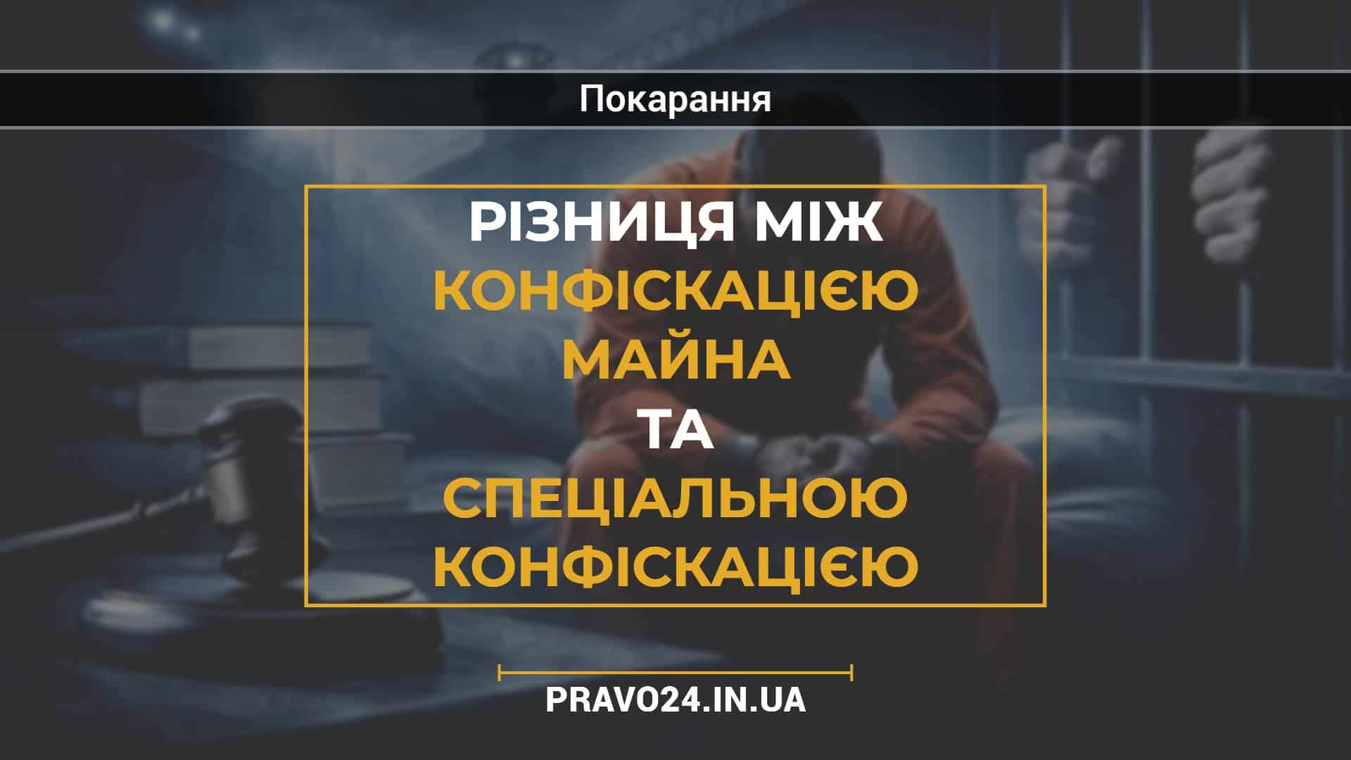 Різниця між конфіскацією майна та спеціальною конфіскацією