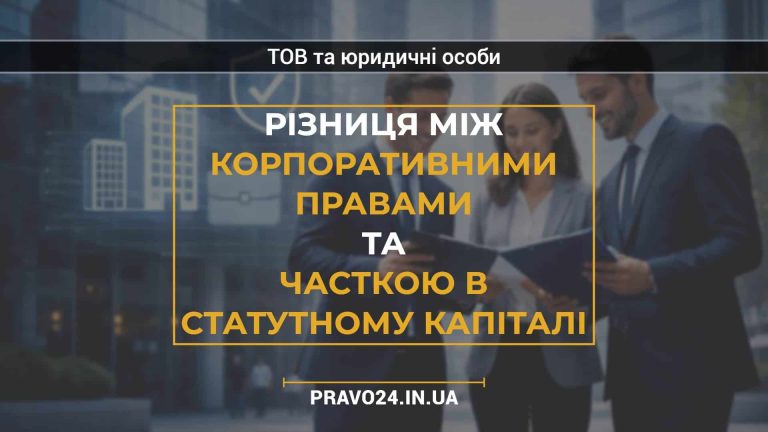 Різниця між корпоративними правами та часткою в статутному капіталі