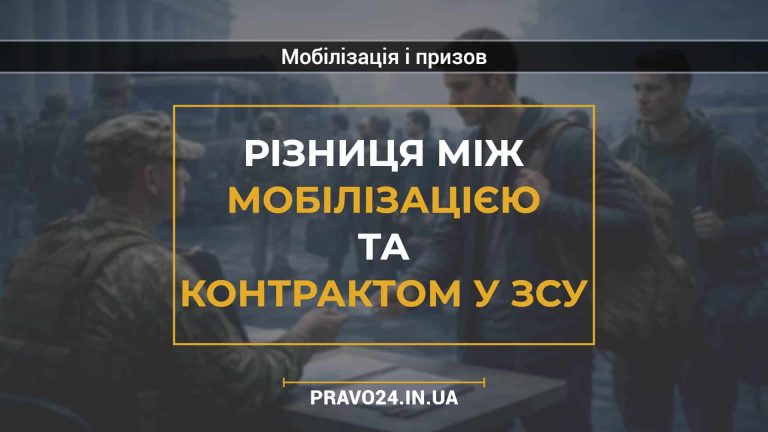 Різниця між мобілізацією та контрактом у ЗСУ