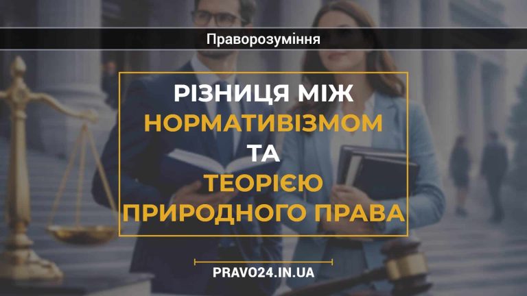 Різниця між нормативізмом та теорією природного права