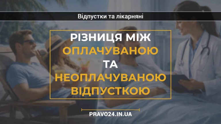 Різниця між оплачуваною та неоплачуваною відпусткою