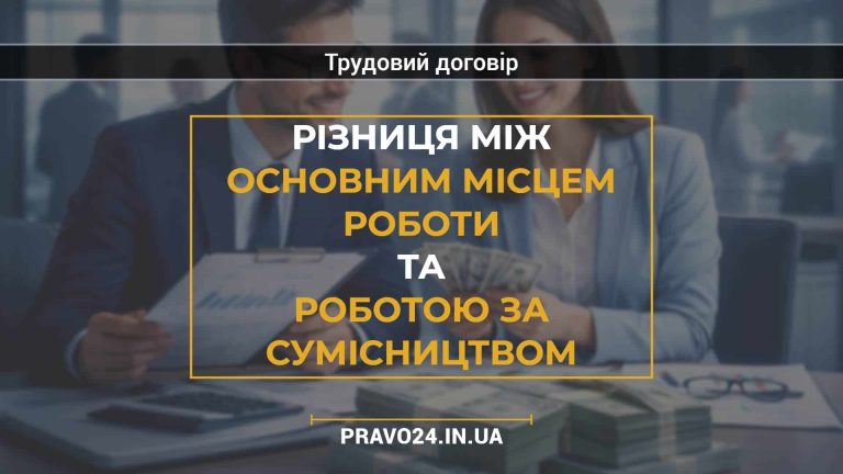 Різниця між основним місцем роботи та роботою за сумісництвом
