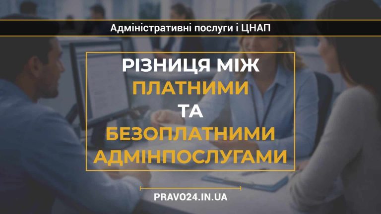 Різниця між платними та безоплатними адмінпослугами