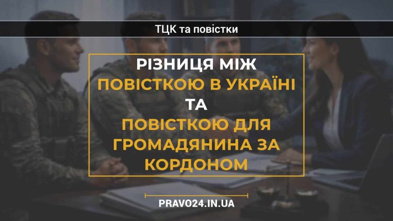 Різниця між повісткою в Україні та повісткою для громадянина за кордоном