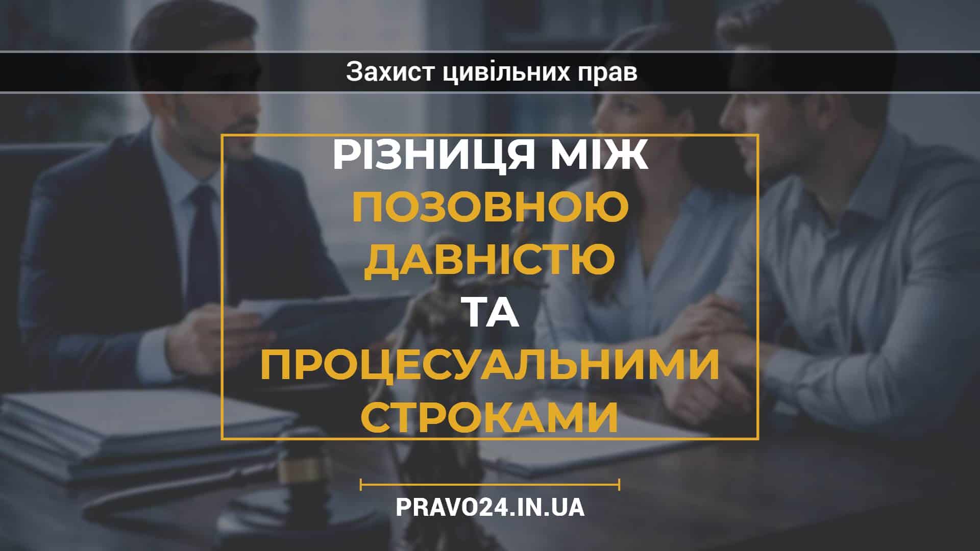 Різниця між позовною давністю та процесуальними строками