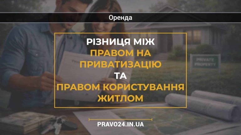 Різниця між правом на приватизацію та правом користування житлом