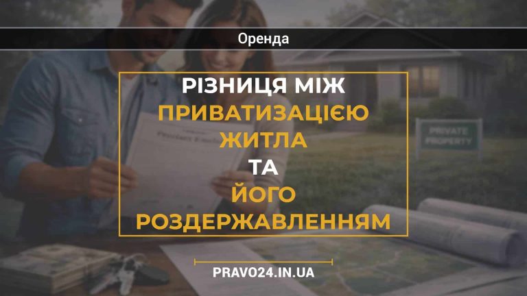 Різниця між приватизацією житла та його роздержавленням