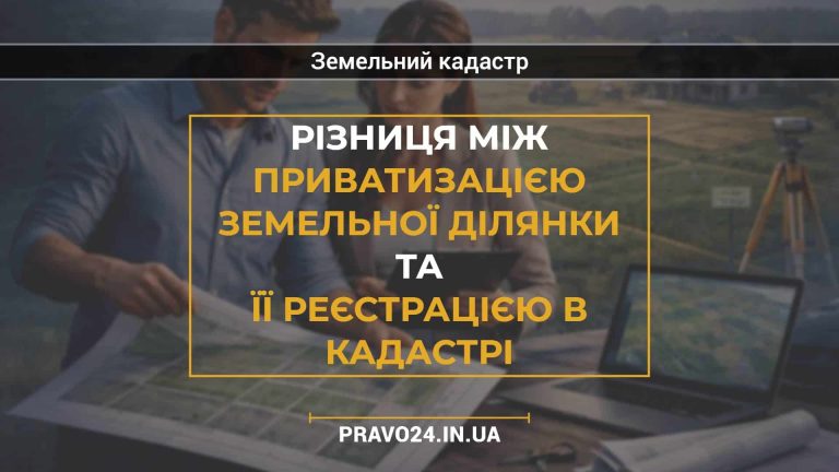 Різниця між приватизацією земельної ділянки та її реєстрацією в кадастрі
