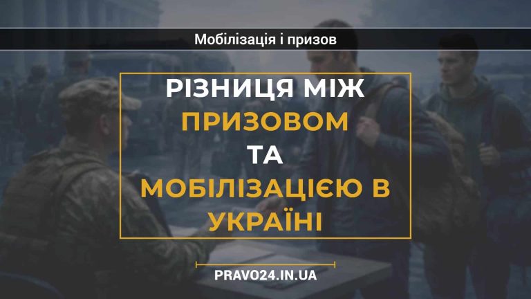 Різниця між призовом та мобілізацією в Україні