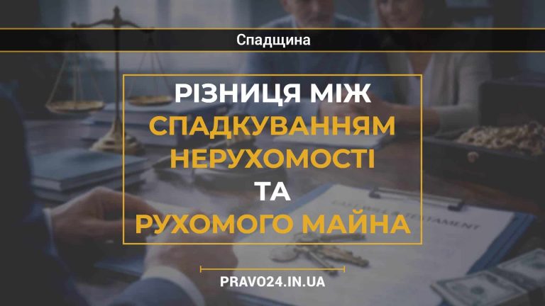 Різниця між спадкуванням нерухомості та рухомого майна