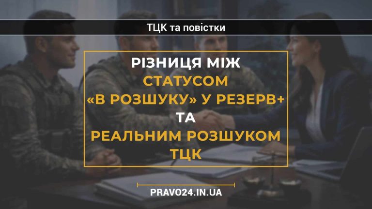 Різниця між статусом «в розшуку» у Резерв+ та реальним розшуком ТЦК