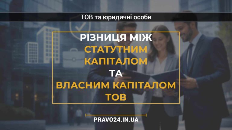 Різниця між статутним капіталом та власним капіталом ТОВ