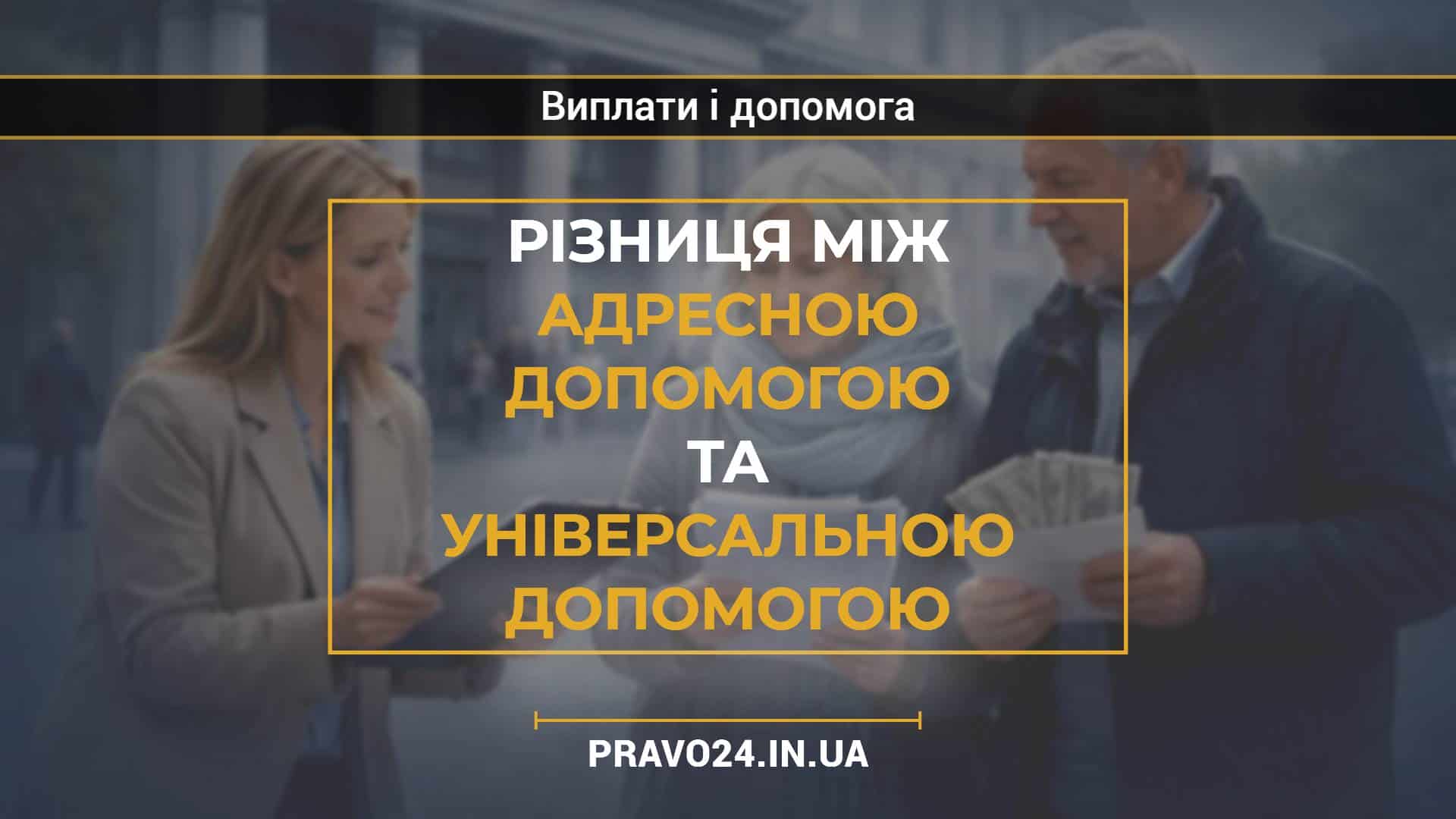 Різниця між адресною допомогою та універсальною допомогою