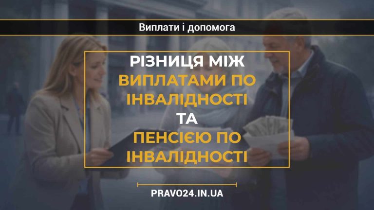 Різниця між виплатами по інвалідності та пенсією по інвалідності