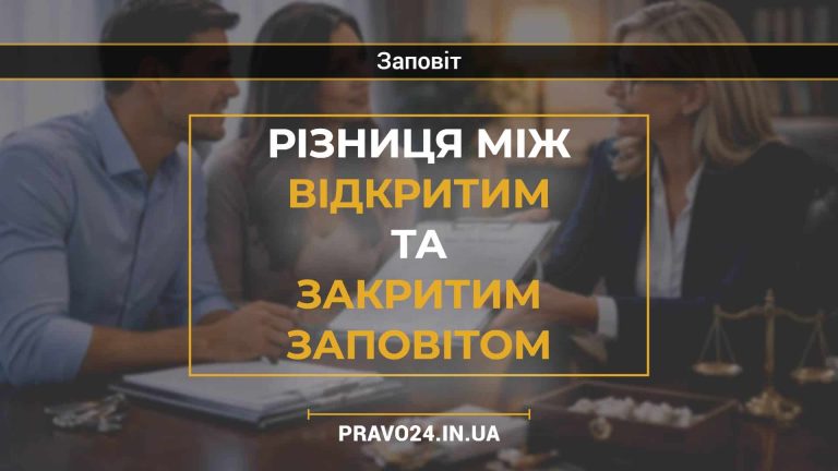 Різниця між відкритим та закритим заповітом