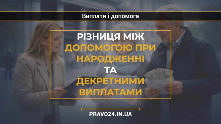 Різниця між допомогою при народженні та декретними виплатами