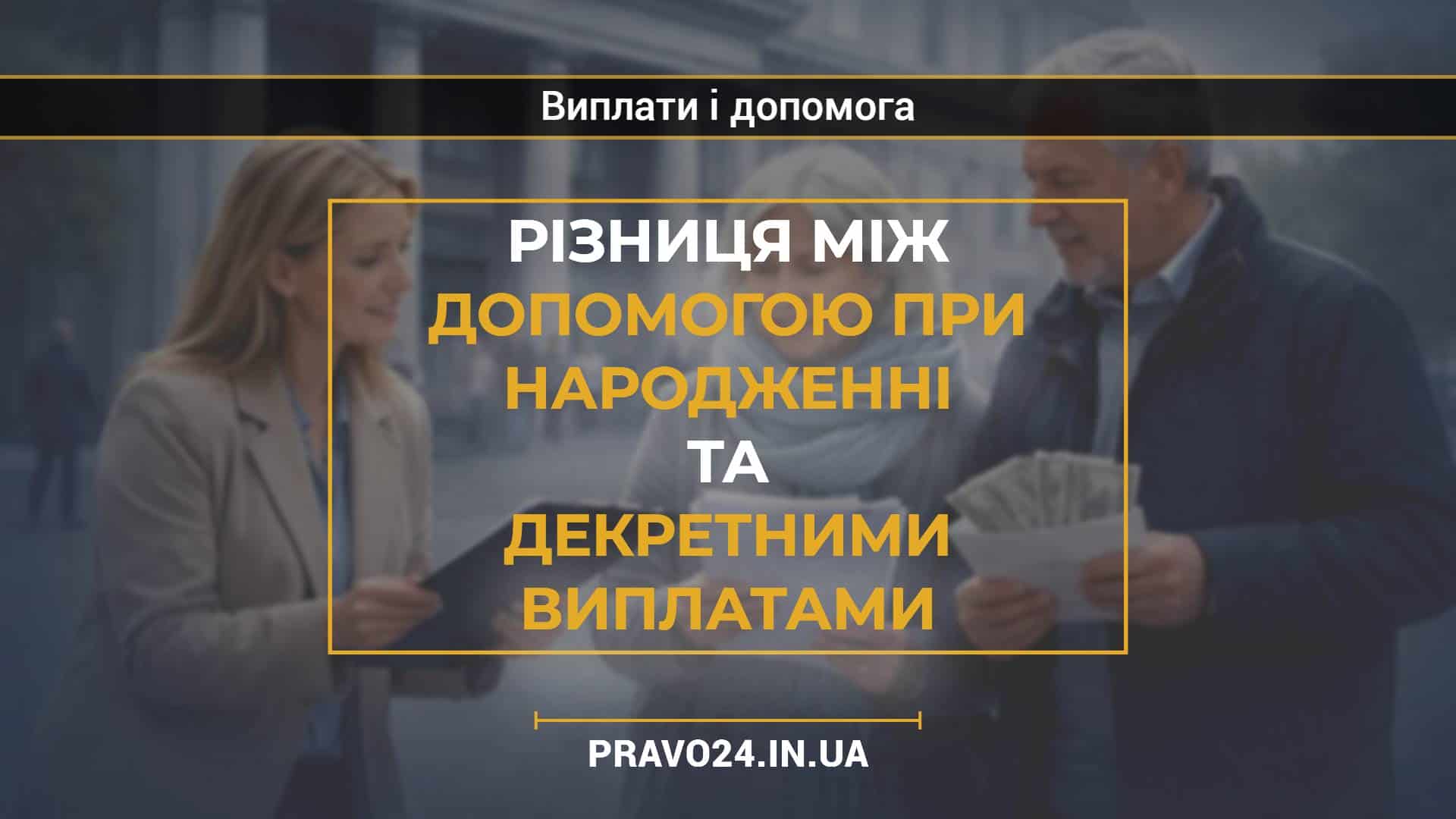 Різниця між допомогою при народженні та декретними виплатами