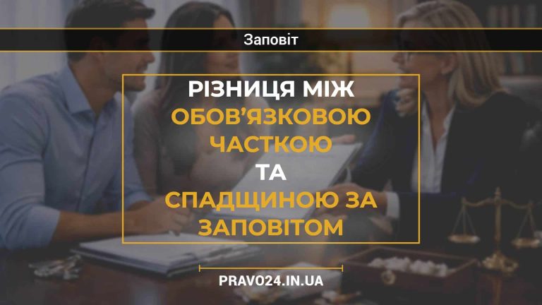 Різниця між обов’язковою часткою та спадщиною за заповітом