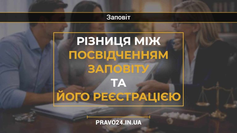 Різниця між посвідченням заповіту та його реєстрацією