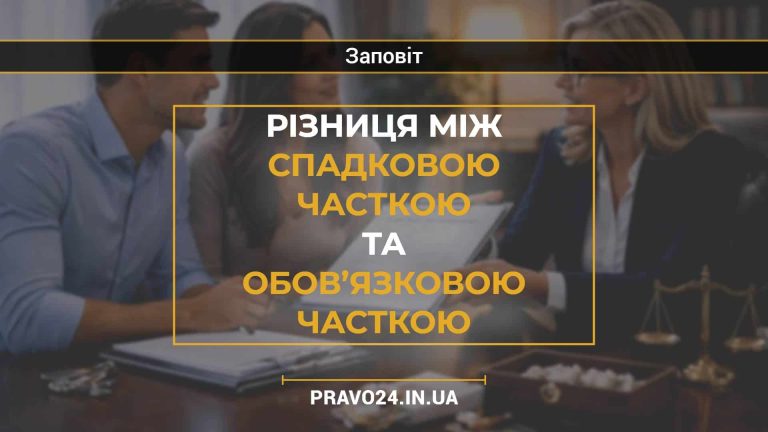 Різниця між спадковою часткою та обов’язковою часткою