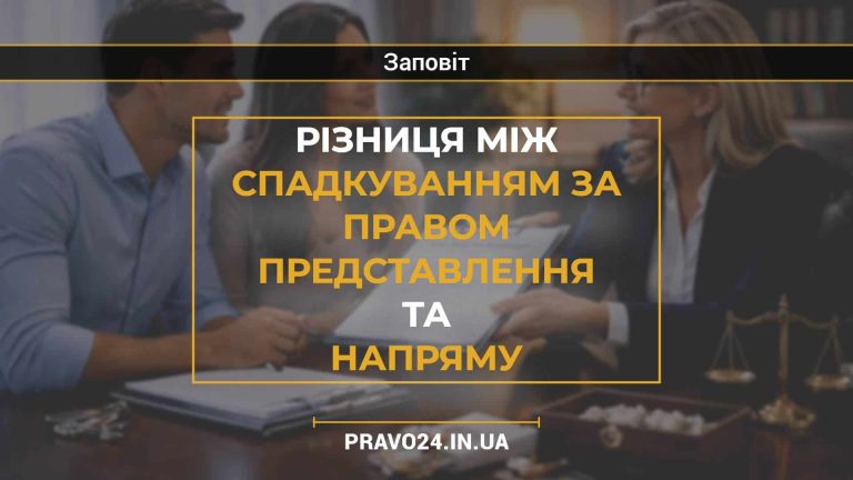 Різниця між спадкуванням за правом представлення та напряму